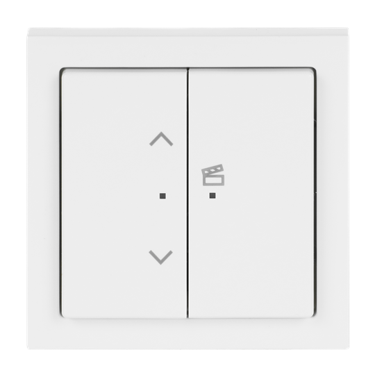 Jalousie-Einsatz flex, 1-fach, Komplettset mit 2-fach Bedienelement, Wireless
