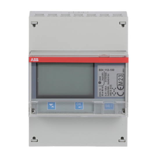 Compteur de conversion, RS485 « Acier », 3 phases, connexion de transformateur CT 6 A