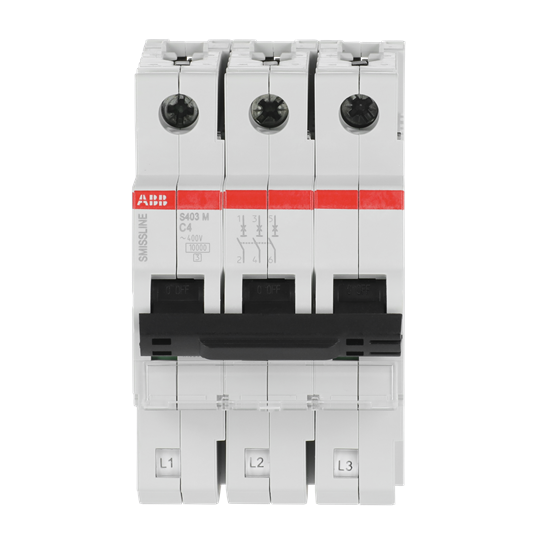 Disjoncteur C-Char., 4 A, 10 kA, 3P, enfichable