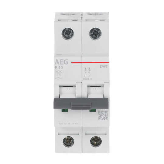 Disjoncteur AEG ElfaPlus 6 kA, caractéristiques B, 40 A, 2P