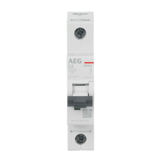 Disjoncteur AEG ElfaPlus 10 kA, caractéristique C, 2 A, 1P