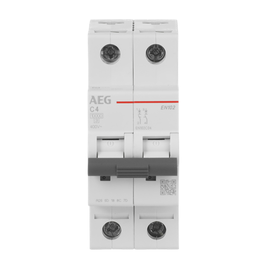 Disjoncteur AEG ElfaPlus 10 kA, caractéristique C, 4A, 2P