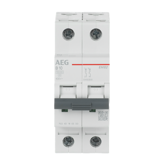Disjoncteur AEG ElfaPlus 10 kA, caractéristiques B, 10 A, 2P