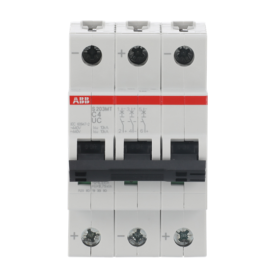 Disjoncteur C-Char., 10kA, 4 A, 3P