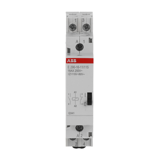 Interrupteur de courant à impulsion bobine 115 V AC/60 V DC, 16 A, 1 ouvreur + 1 fermant 2TAZ312000R2023