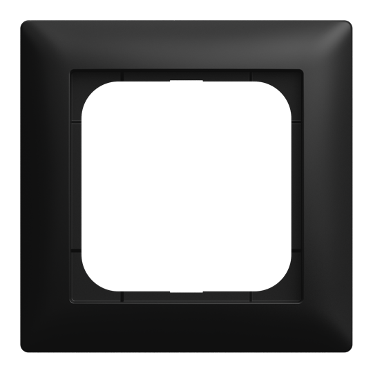Abdeckrahmen 1-fach schwarz matt - Busch-balance® SI 1-fach Rahmen