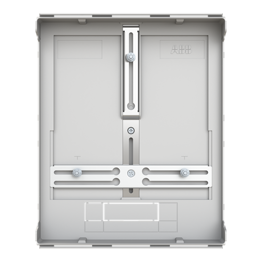 Plaque de support pour compteur H300mm, pièce du système pour CombiLine, VPE 1 pièce