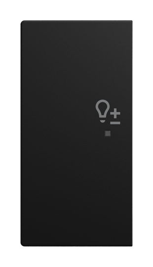 Wippe 2-fach links, mit Symbol "Dimmer" Busch-balance® SI