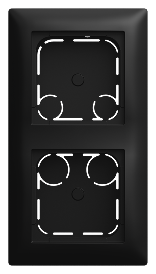 Boîtier de surface plat 2-fiches Busch-balance® SI