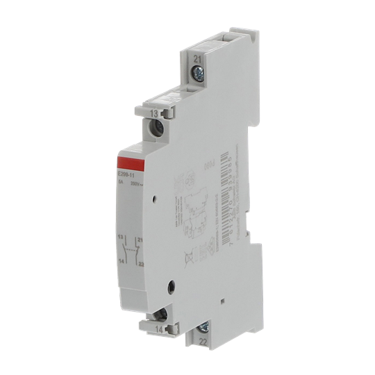 Hilfskontakt für E290/E297 1 Öffner + 1 Schließer, 5 A, 250 V AC, 9 mm