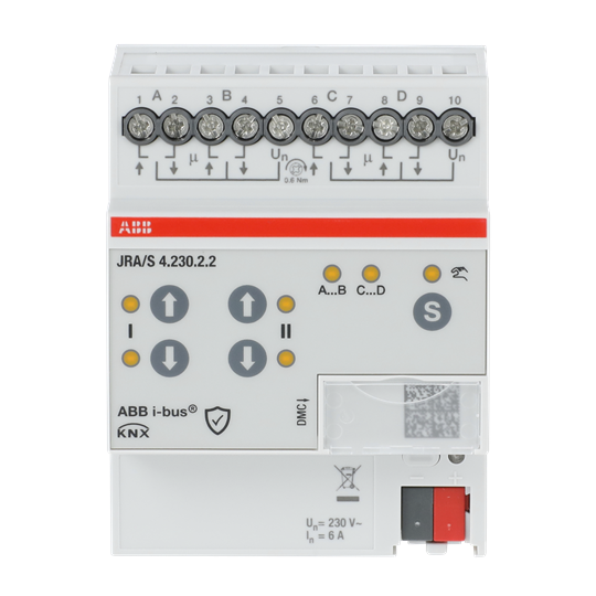 Jalousieaktor 4-fach 230V, manuelle Bedienung
