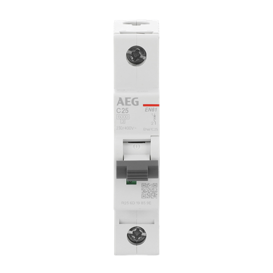 Disjoncteur AEG ElfaPlus 6 kA, caractéristique C, 25 A, 1P