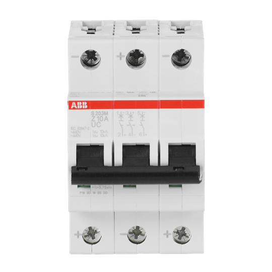 Disjoncteur Z-Char., 10 kA, 10 A, 3P