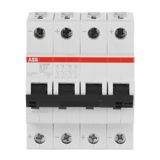 Disjoncteur automatique B-Char., 10 kA, 32 A, 4P
