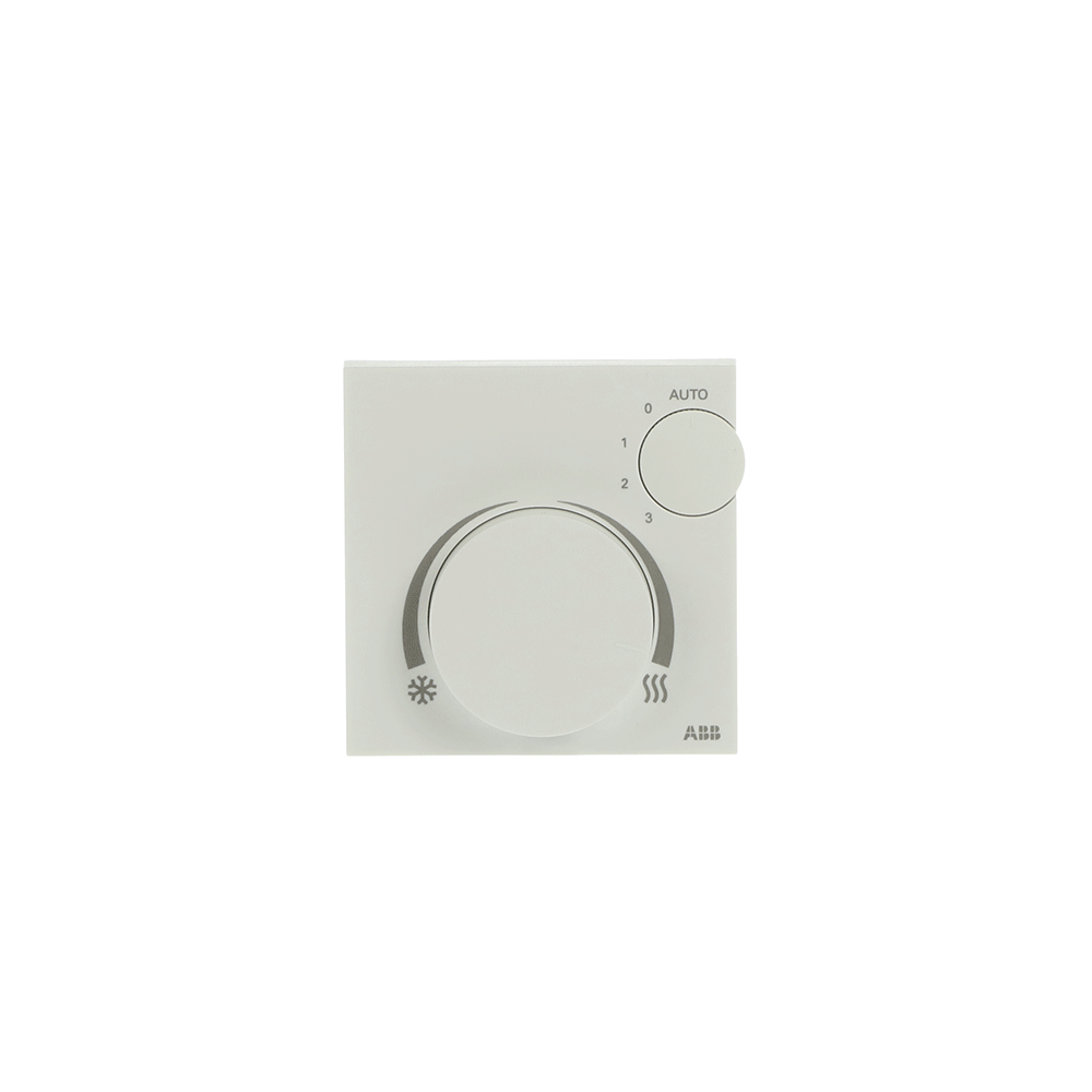 Termostato Fan Coil Tenton con ruleta,BL