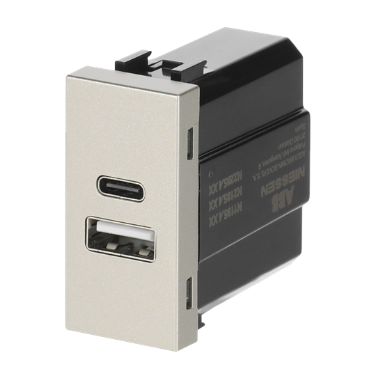 Cargador USB-A+C 15W - 1M - CV