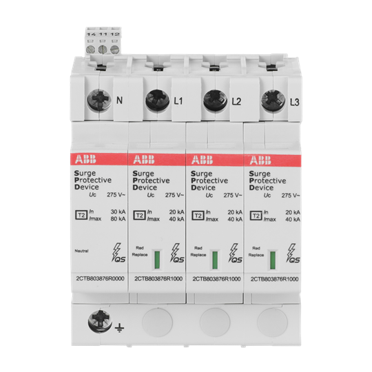 SPD Type 2 pour 400/690 V 1P, Imax 20kA, In 5kA, Up 1,4kV, TS Telesignal