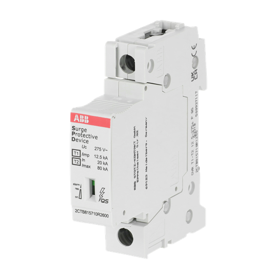 Kombi-Ableiter T1-T2 12.5kA/Pol, 1-polig Uc 275 V, Up 1, 3 kV,