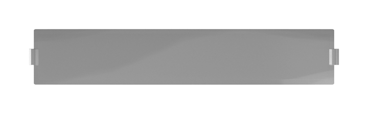 Beschriftungsträger Mittelsteg, "unverlierbar" transparent - Busch-balance® SI