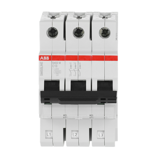Disjoncteur C-Char., 13 A, 10 kA, 3P, enfichable