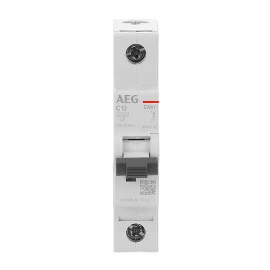 Disjoncteur AEG ElfaPlus 6 kA, caractéristique C, 10 A, 1P