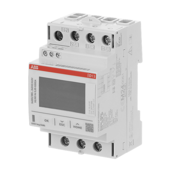 Drehstromzähler 65A, MID, 1DO+1DI