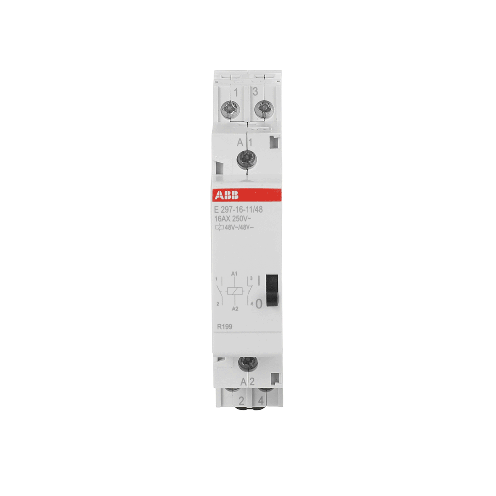 Installationsrelais Spule 48 V AC/48 V DC, 16 A, 1 Öffner + 1 Schließer