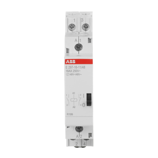 Installationsrelais Spule 48 V AC/48 V DC, 16 A, 1 Öffner + 1 Schließer