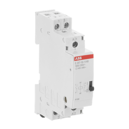 Installationsrelais Spule 48 V AC/48 V DC, 16 A, 1 Öffner + 1 Schließer