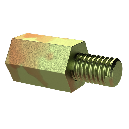 Distanzbolzen SW10 M4-M6 L15 Typ 1