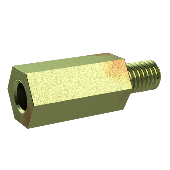 Distanzbolzen SW10 M6-M6 L70 Typ 2