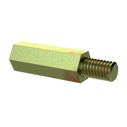 Distanzbolzen SW9 M6-M6 L25 Typ 2