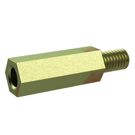 Distanzbolzen SW9 M6-M6 L25 Typ 2