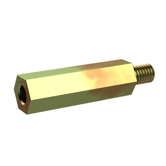Distanzbolzen SW9 M6-M6 L35 Typ 2