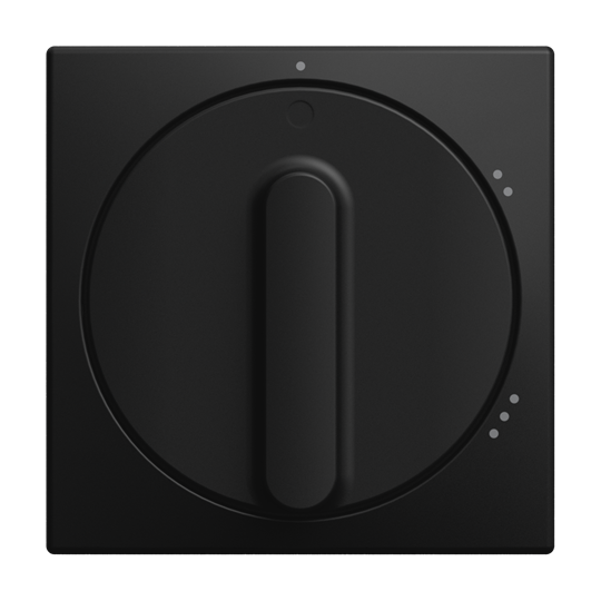 Zentralscheibe mit Aufdruck Symbol "1-2-3" für Stufenschalter, Drehknopf