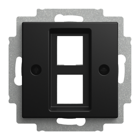 Zentralscheibe mit Tragring 2-fach, Modular-Jack Busch-balance® SI