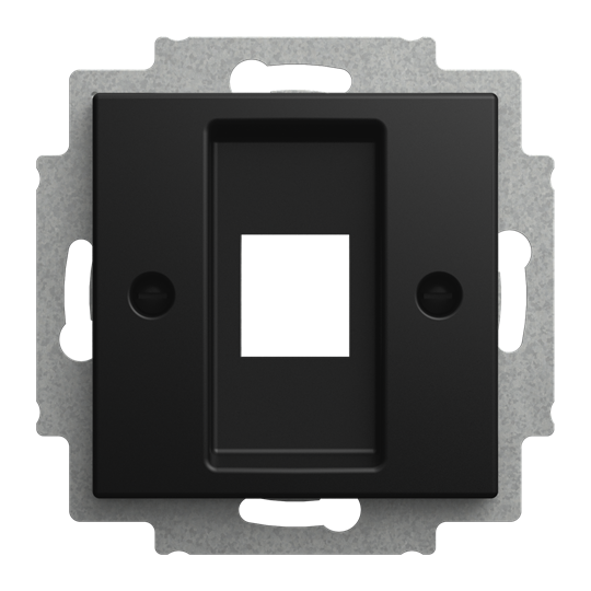 Zent.Sch.ModJack 1-f mit Tragring 1-fach, Modular-Jack Busch-balance® SI