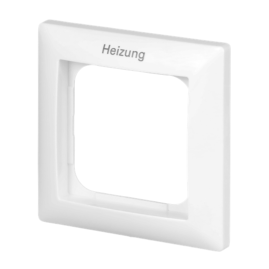 Abdeckrahmen mit Aufdruck Heizung 1-fach alpinweiß - Busch-balance® SI