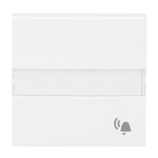 Wippe mit Beschriftungsfeld mit Symbol "Klingel" Busch-balance® SI
