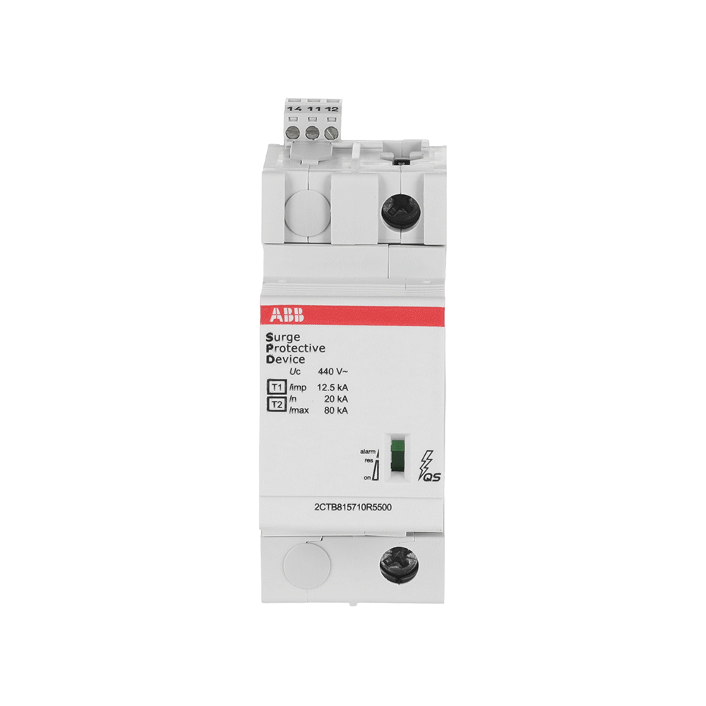 Kombi-Ableiter T1-T2 12.5kA/Pol, 1-polig Uc 440V, Up 1, 6 kV, TS
