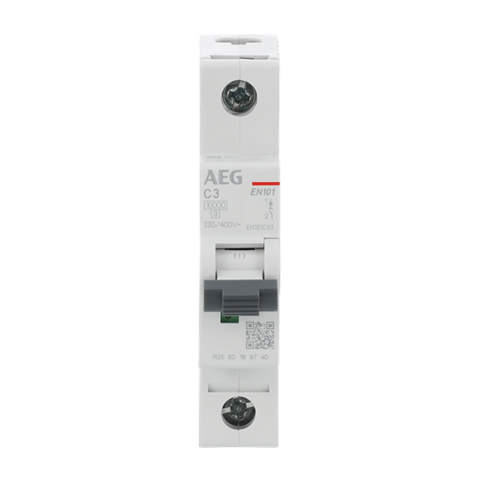 Disjoncteur AEG ElfaPlus 10 kA, Caractéristique C, 3 A, 1P