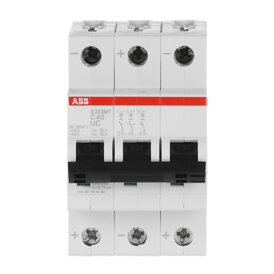 Disjoncteur C-Char., 10kA, 40 A, 3P