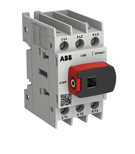 Interrupteur de charge OT Plus 40 A, taille de construction G1, 3 pôles, avec poignée 1SCA163478R1001