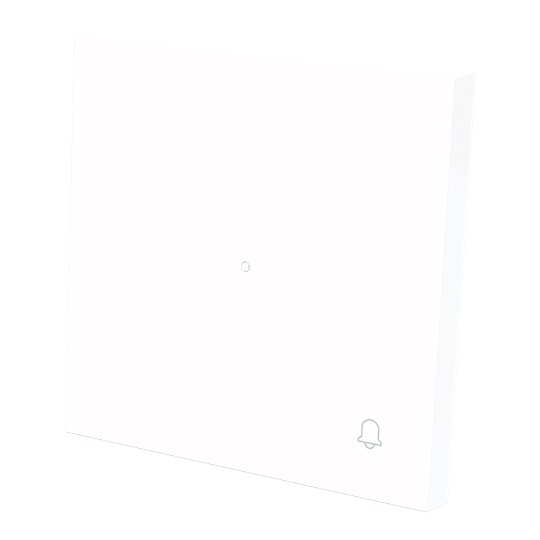 Tecla pulsador timbre c/visor BL