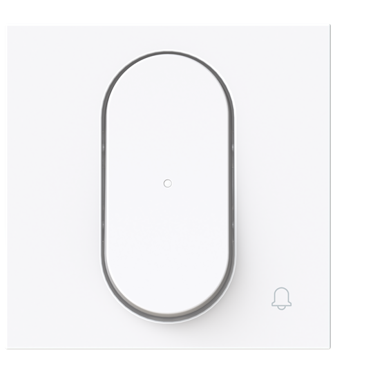 Tecla pulsador timbre c/visor BL