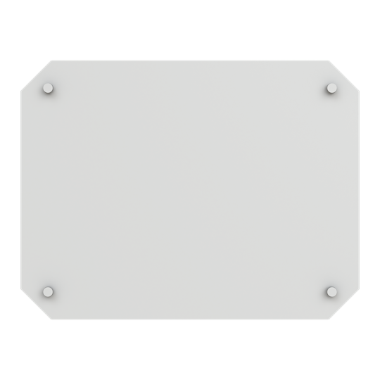 EH3 Bodenplatte Gr.1 871X676 Polyester 3mm mit Befestigung