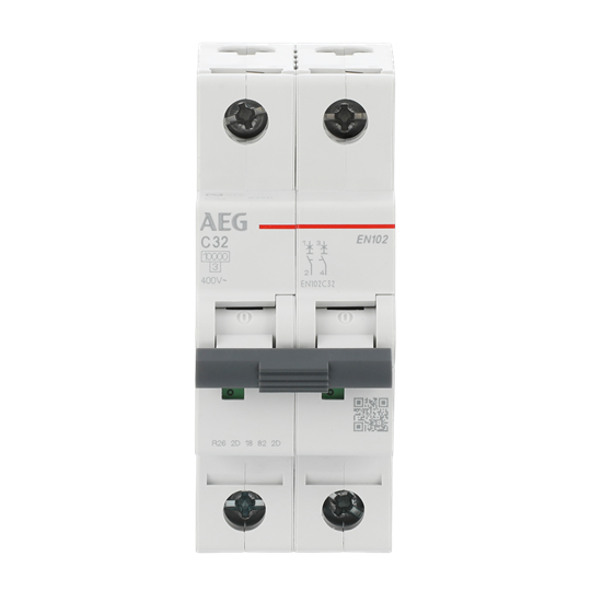 Disjoncteur AEG ElfaPlus 10 kA, caractéristique C, 32 A, 2P