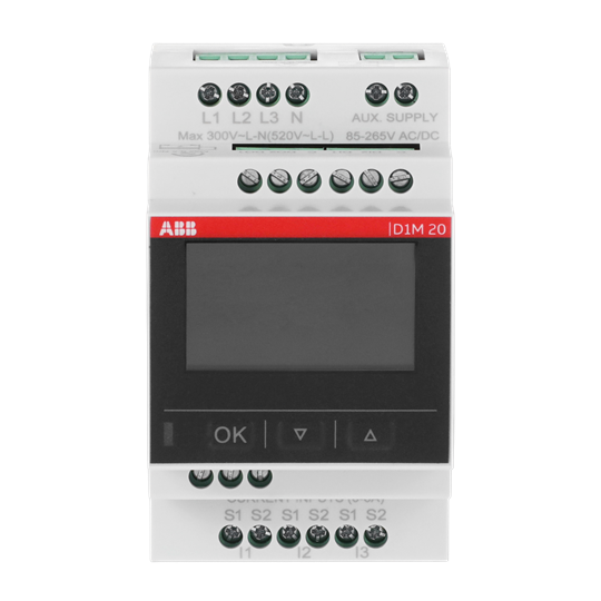Multimessgerät Modbus RTU, Klasse 0,5 2 DI, 2 DO, LCD-Display
