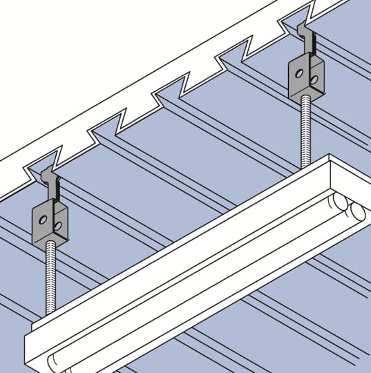 Profildeckenbefestig. Gewindestangen, DA:M10, DB:6,5mm, A:60mm, B:25mm,