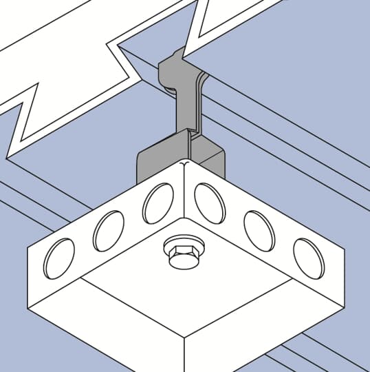 Profildeckenbefestig. Abzweigkästen, DA:10,5, DB:6,5, A:60, B:25, B:16,5,